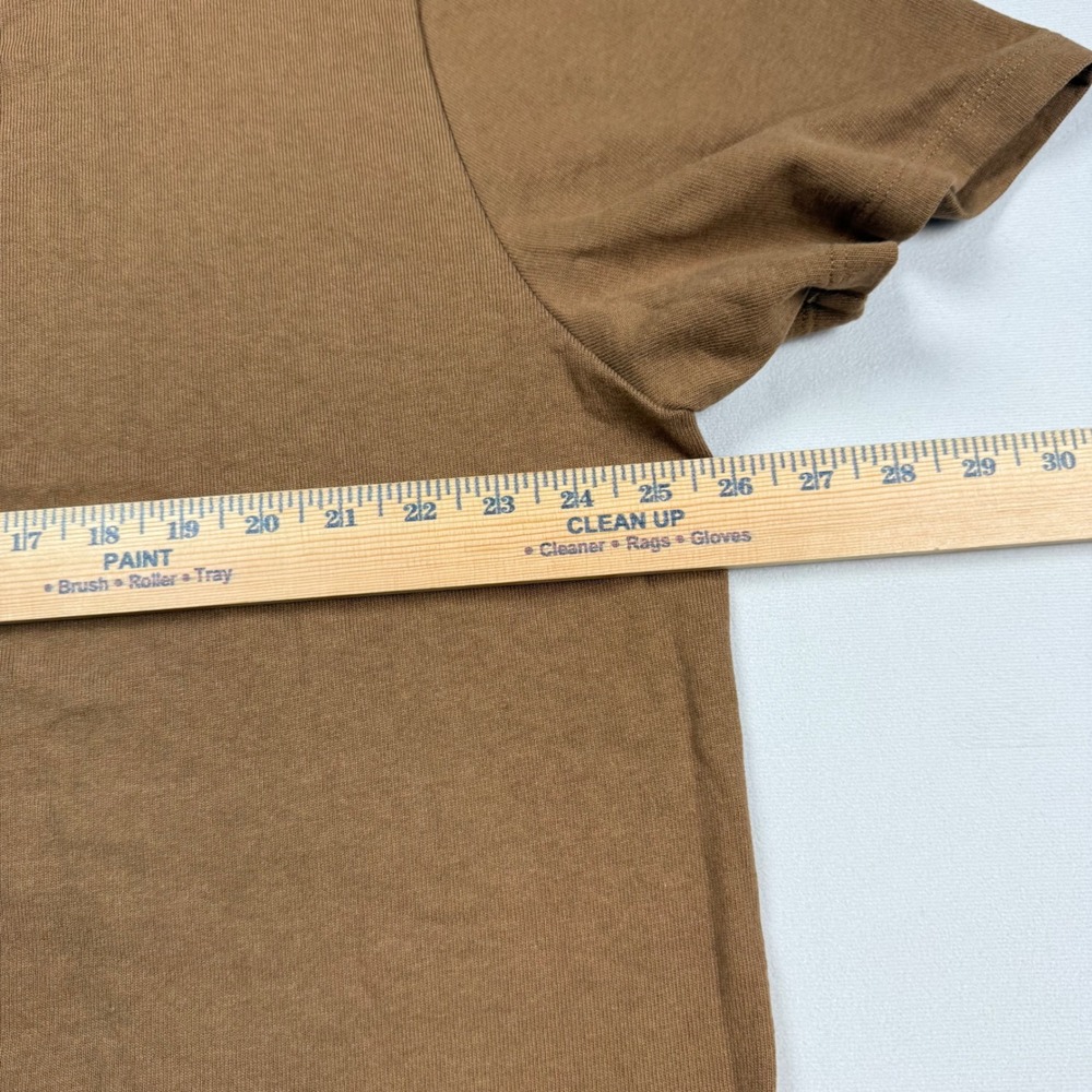 Madewell Knit Easy Camp Shirt Mens XL Walnut Brown Organic Cotton ND903 NWT - Picture 5 of 8